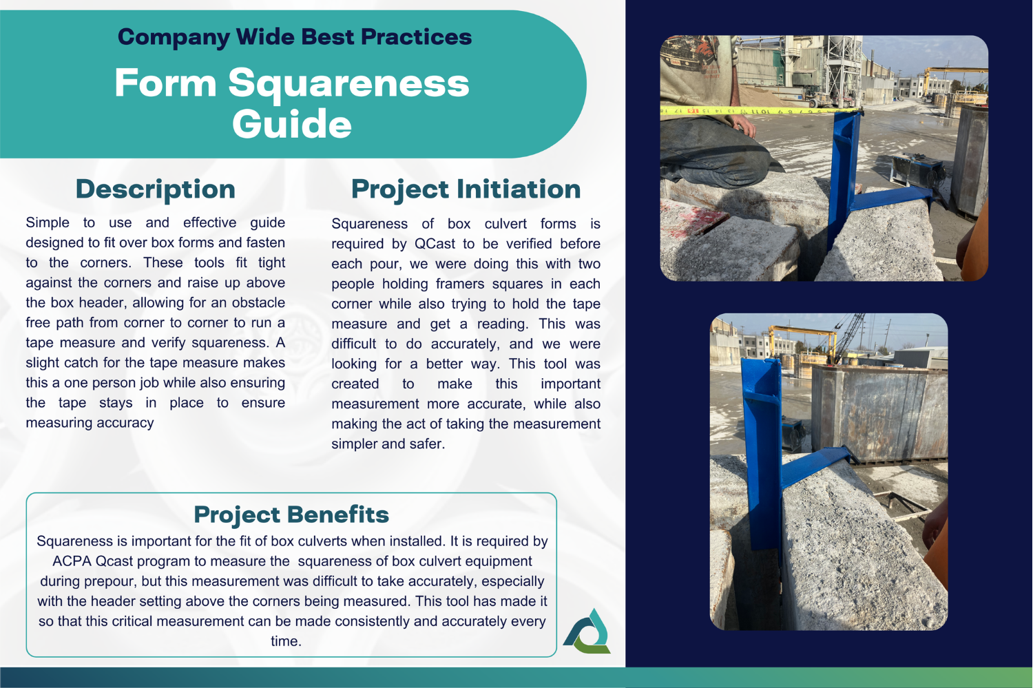 Form Squareness Guide – ACPA Pipe School